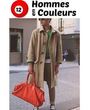 sac en cuir orange