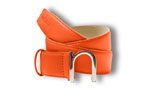 Ceinture homme cuir Orange Bonze - Boucle à pointe