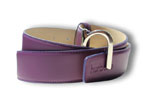 Ceinture en cuir pour hommes Violet Ultra - Boucle à pointe