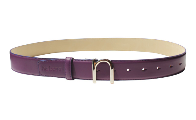 Ceinture en cuir pour hommes Violet Ultra - Boucle à pointe