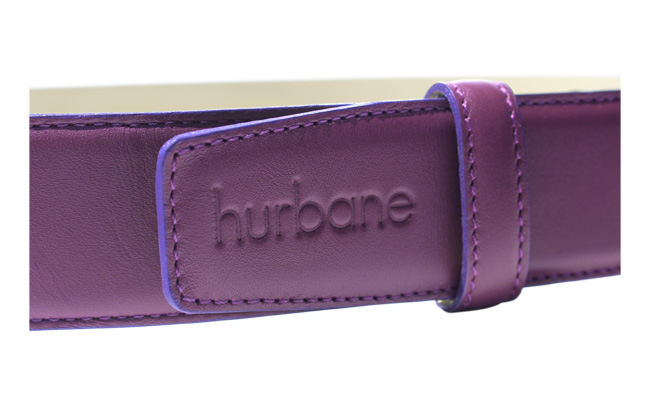 Ceinture en cuir pour hommes Violet Ultra - Boucle à pointe