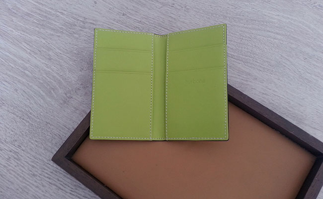 Portefeuille Homme - Modèle porte-cartes - cuir Vert Tropic