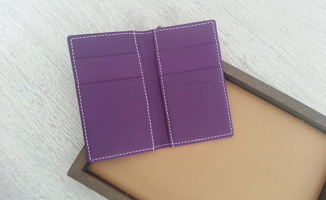 Portefeuille Homme - Modèle porte-cartes - cuir Violet Ultra