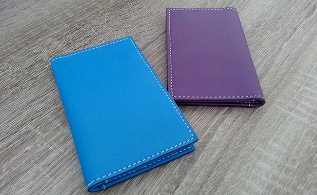 Portefeuille Homme - Modèle porte-cartes - cuir Violet Ultra