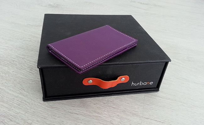 Portefeuille Homme - Modèle porte-cartes - cuir Violet Ultra