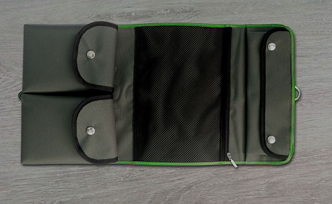 Trousse de Toilette Homme en cuir - Vert Bunker