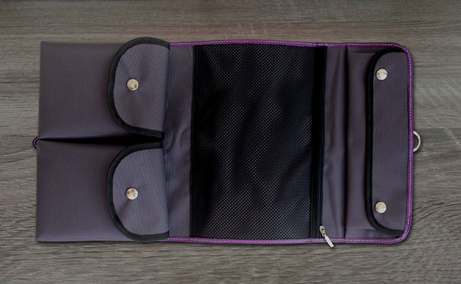 Trousse de Toilette en cuir pour Hommes - Violet Ultra