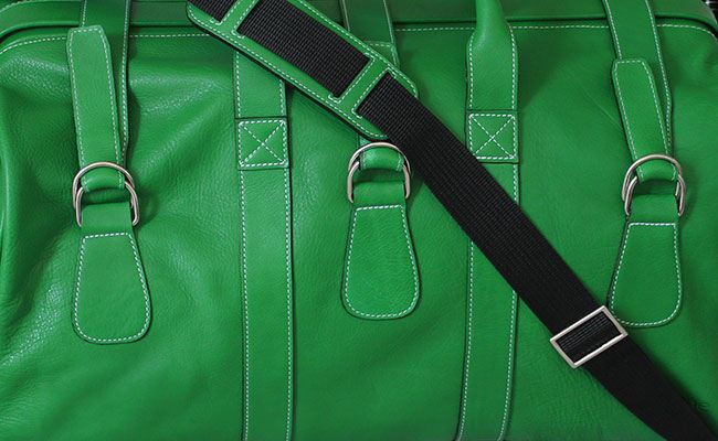 Sac de voyage Homme en cuir - coloris Vert Bunker