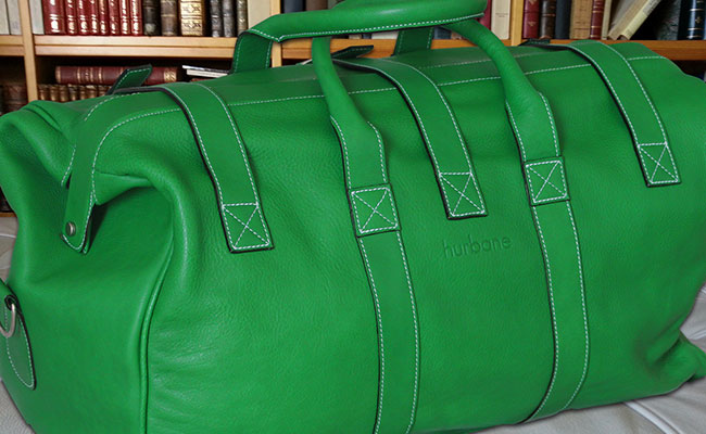 Sac de voyage Homme en cuir - coloris Vert Bunker