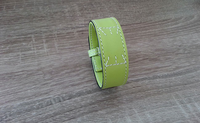 Bracelet homme Timeless, cuir Vert Tropic